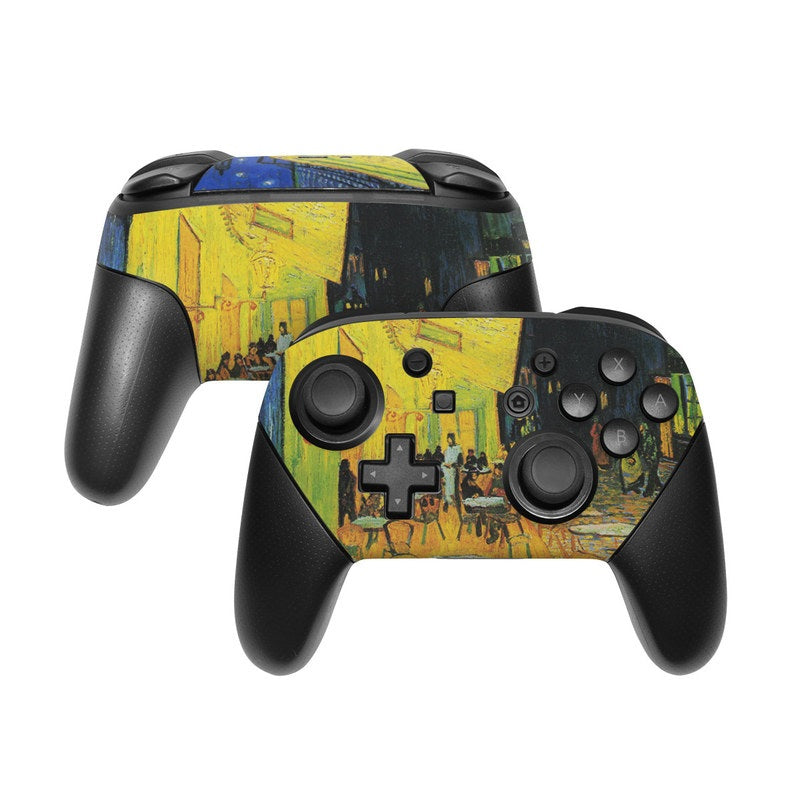 DecalGirl NSWP-VG-CAFETERRACE-NIGHT Nintendo Switch Pro Controller Skin - Cafe Terrace At Night