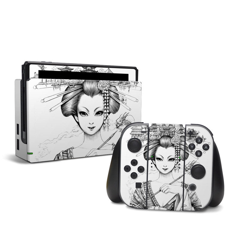 DecalGirl NSW-GEISHASKETCH Nintendo Switch Skin - Geisha Sketch