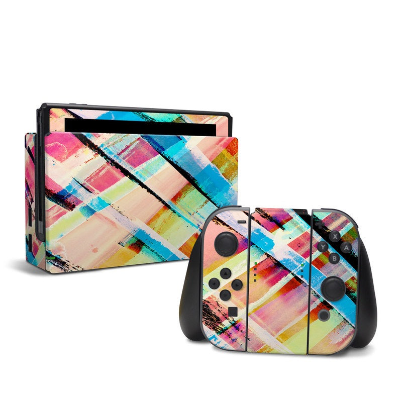 DecalGirl NSW-CHKSTRP Nintendo Switch Skin - Check Stripe