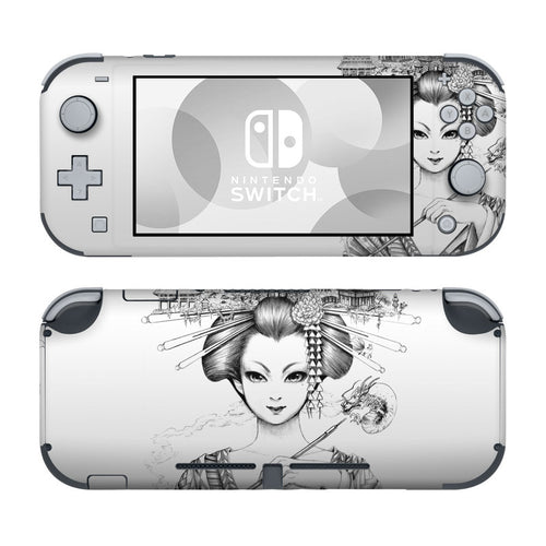 DecalGirl NSL-GEISHASKETCH Nintendo Switch Lite Skin - Geisha Sketch