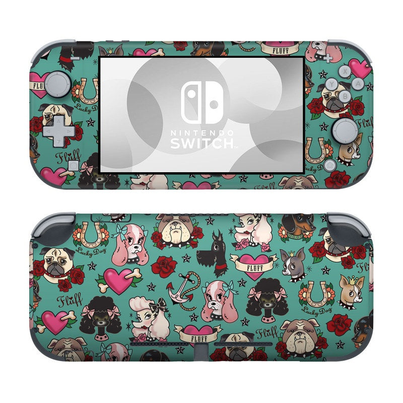 DecalGirl NSL-TATDOGS Nintendo Switch Lite Skin - Tattoo Dogs