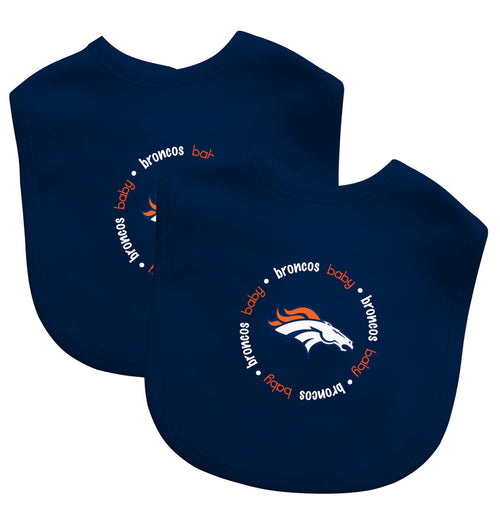 Denver Broncos Baby Bib 2 Pack - Masterpieces Puzzle Company