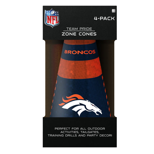 Denver Broncos Zone Cones 4 Pack - Sporticulture