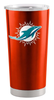 Miami Dolphins Travel Tumbler 20oz Stainless Steel - Logo Brands