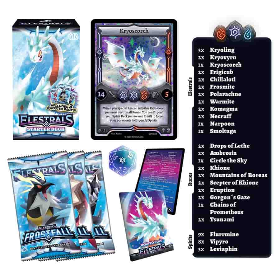 Elestrals Llc -  Elestrals Tcg: Frostfall: Kryoscorch Starter Deck