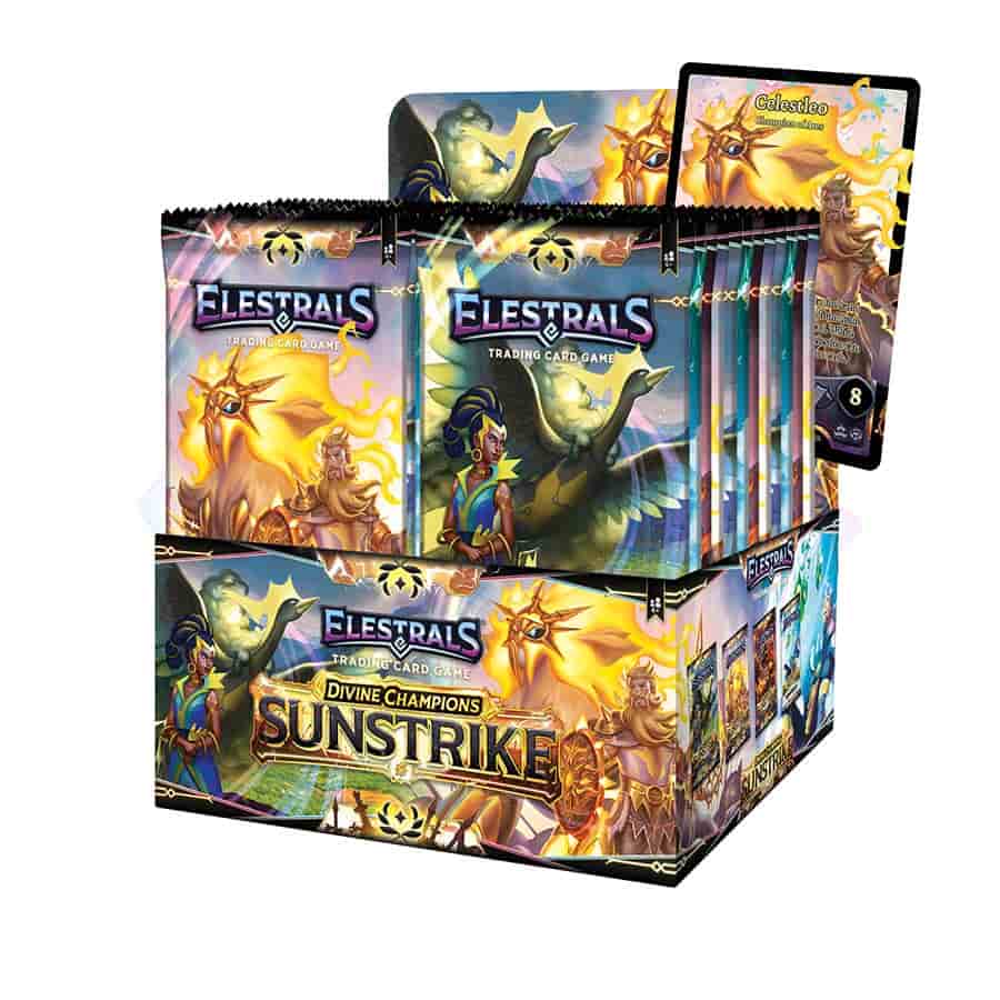 Elestrals Llc -  Elestrals Tcg: Divine Champions: Sunstrike: Sunstrike Booster Box (20Ct) Pre-Order