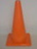Everrich EVB-0032-2 18 in. Height Vinyl Cones Square Base  Yellow