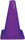Everrich EVB-0095 9 in. Height Plastic Cone  Purple
