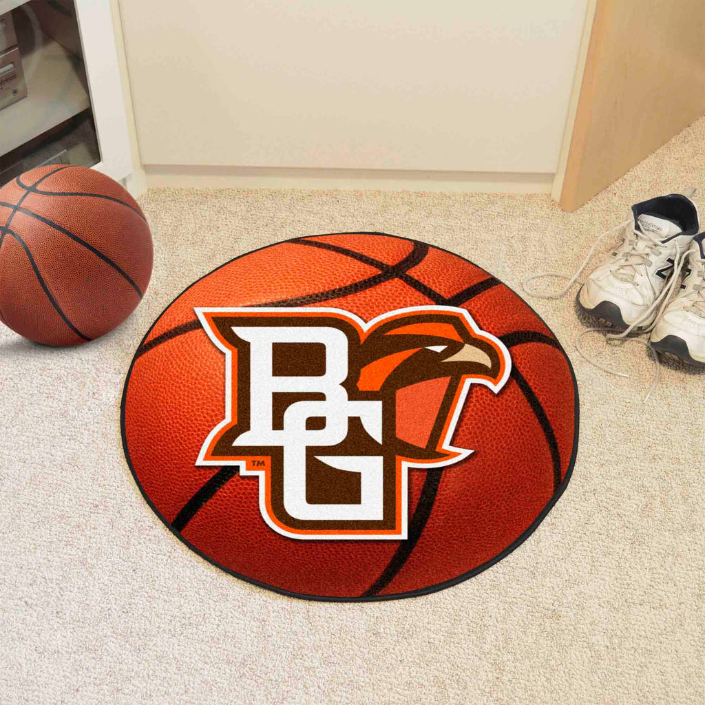 Fanmats - Bowling Green State University Basketball Mat 27'' diameter