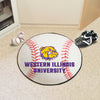 Fanmats - Western Illinois University Baseball Mat 27'' diameter
