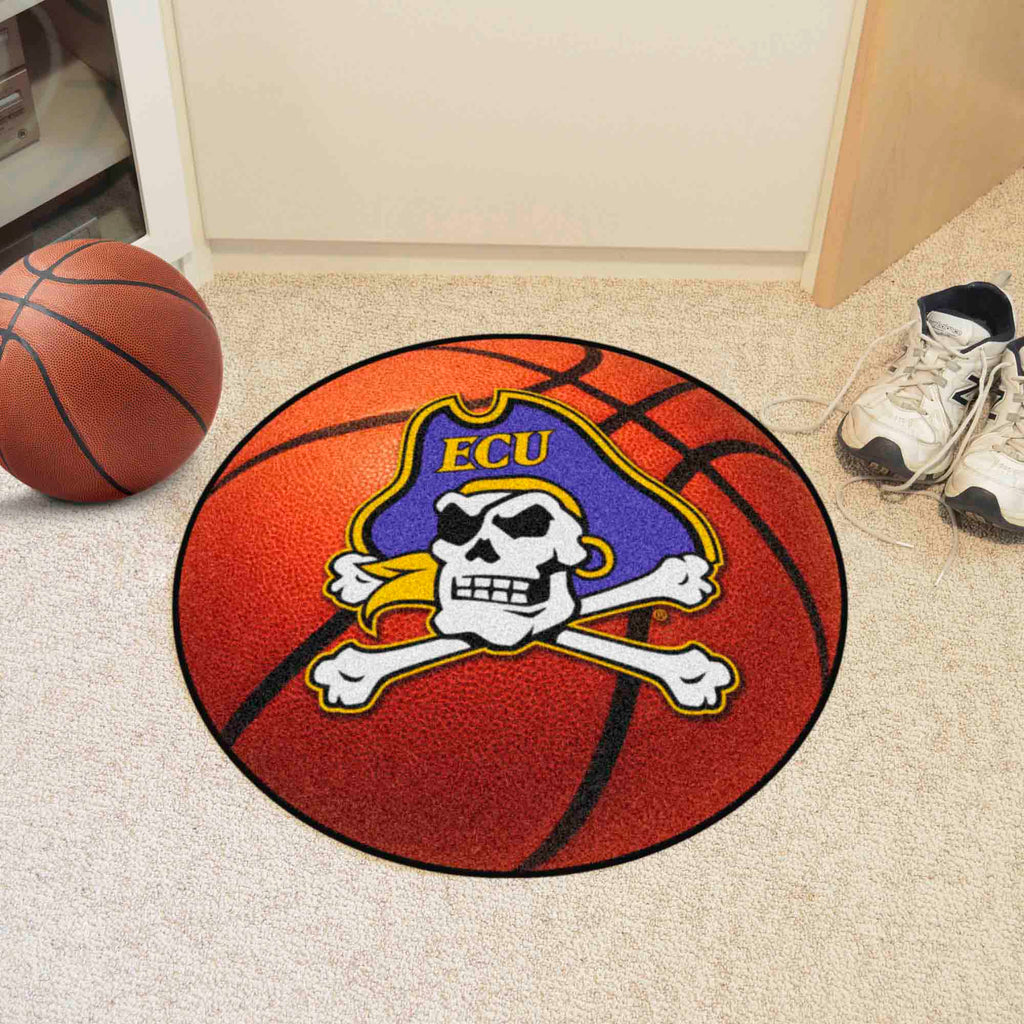 Fanmats - East Carolina University Basketball Mat 27'' diameter