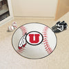 Fanmats - University of Utah Baseball Mat 27'' diameter