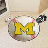 Fanmats - University of Michigan Baseball Mat 27'' diameter