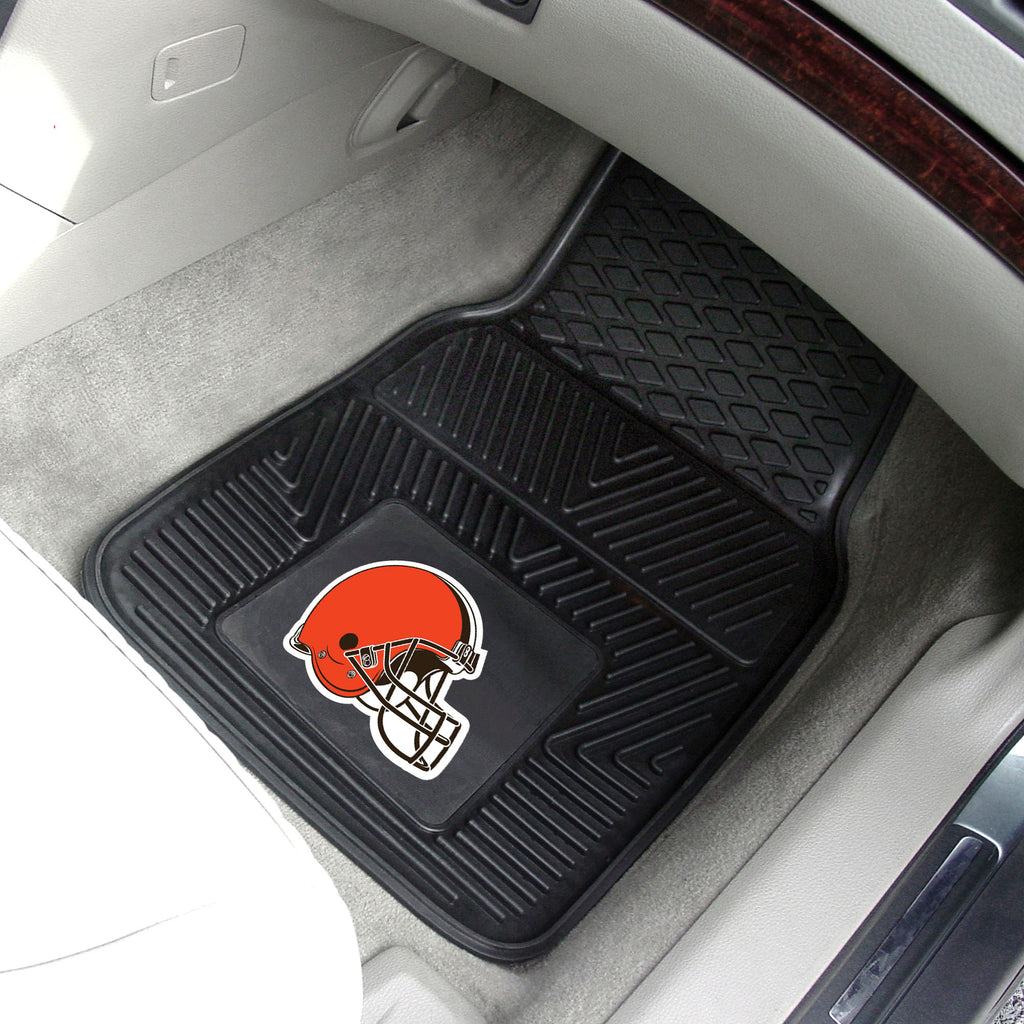 Fanmats - NFL - Cleveland Browns 2-pc Vinyl Car Mat Set 17''x27''