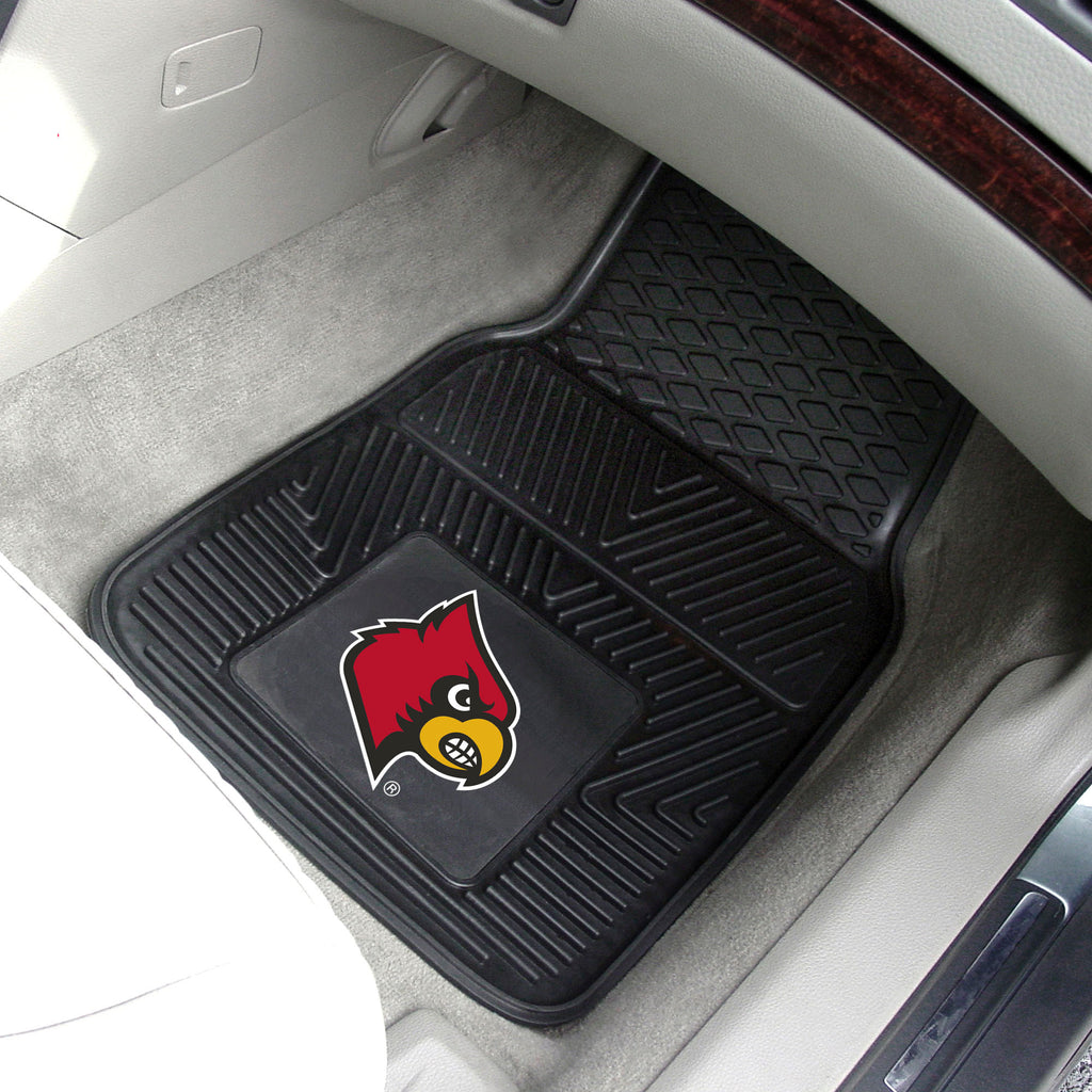 Fanmats - University of Louisville 2-pc Vinyl Car Mat Set 17''x27''
