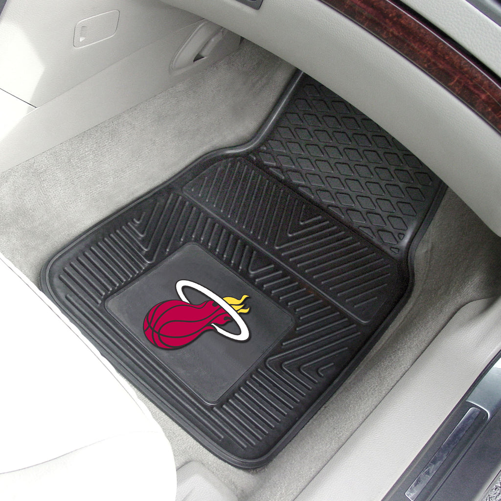 Fanmats - NBA - Miami Heat 2-pc Vinyl Car Mat Set 17''x27''
