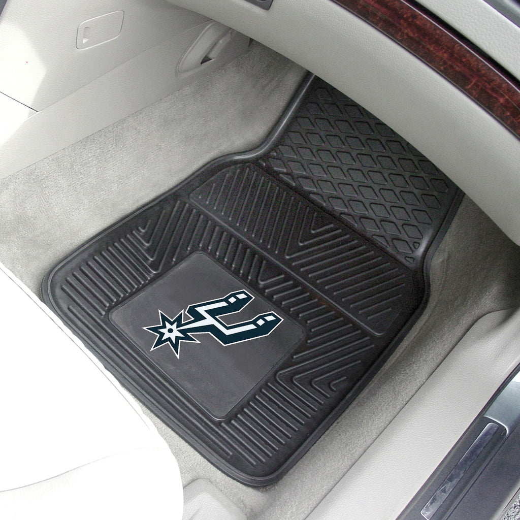 Fanmats - NBA - San Antonio Spurs 2-pc Vinyl Car Mat Set 17''x27''