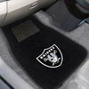 Fanmats - NFL - Oakland Raiders 2-pc Embroidered Car Mat Set 17''x25.5''