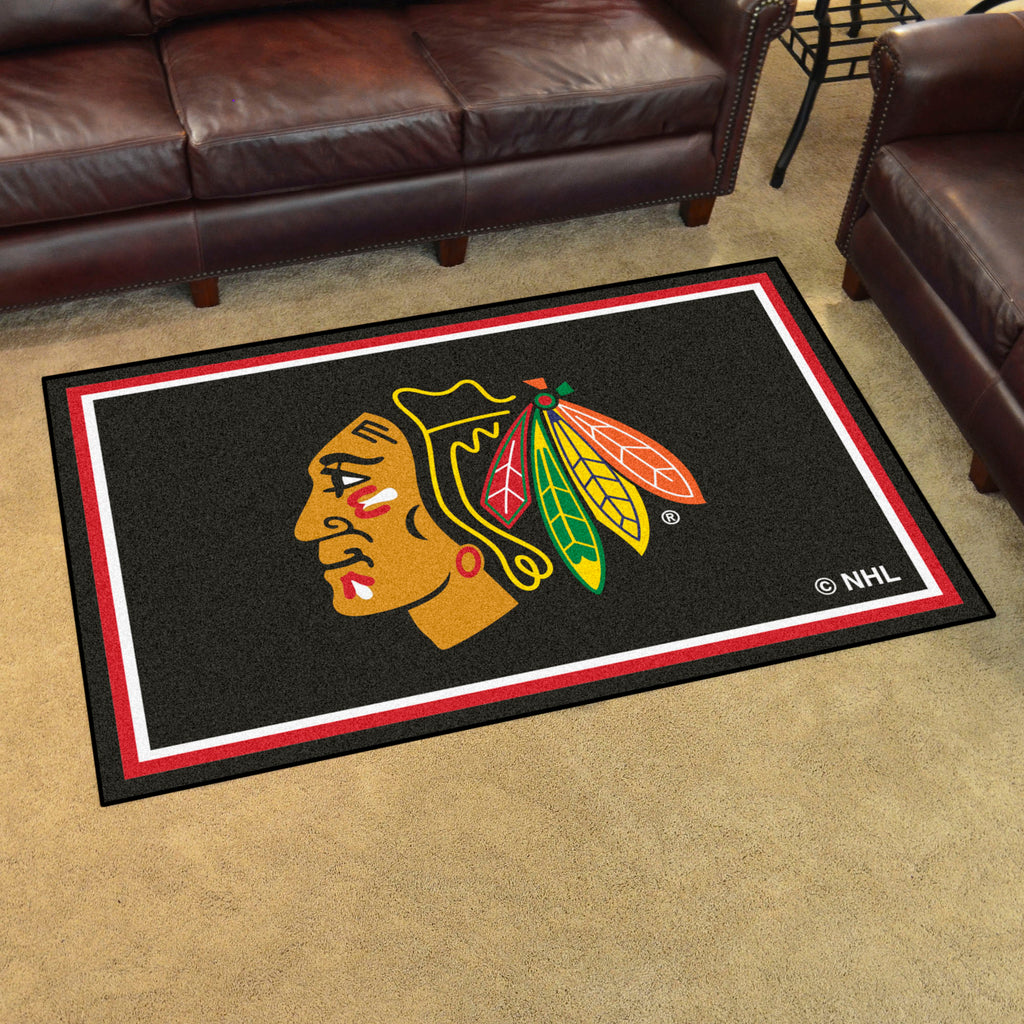 Fanmats - NHL - Chicago Blackhawks 4x6 Rug 44''x71''
