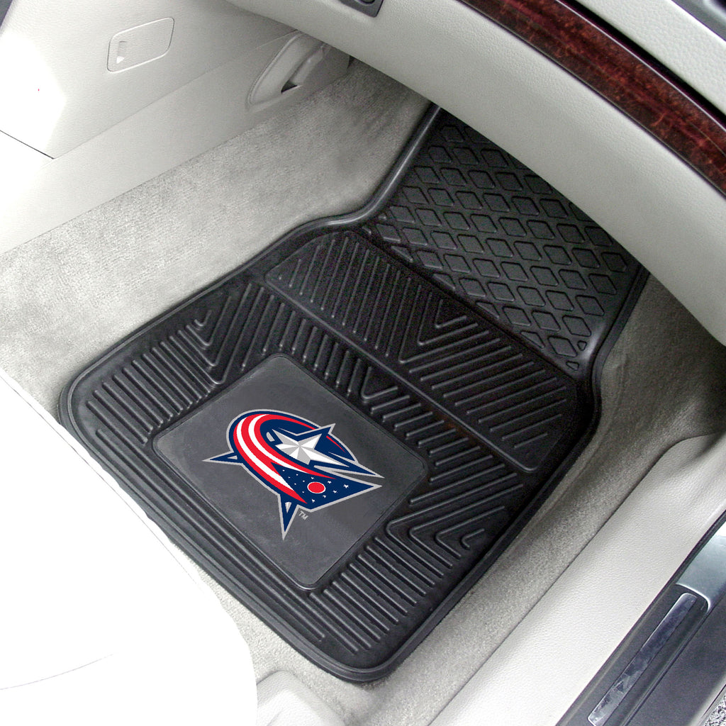 Fanmats - NHL - Columbus Blue Jackets 2-pc Vinyl Car Mat Set 17''x27''