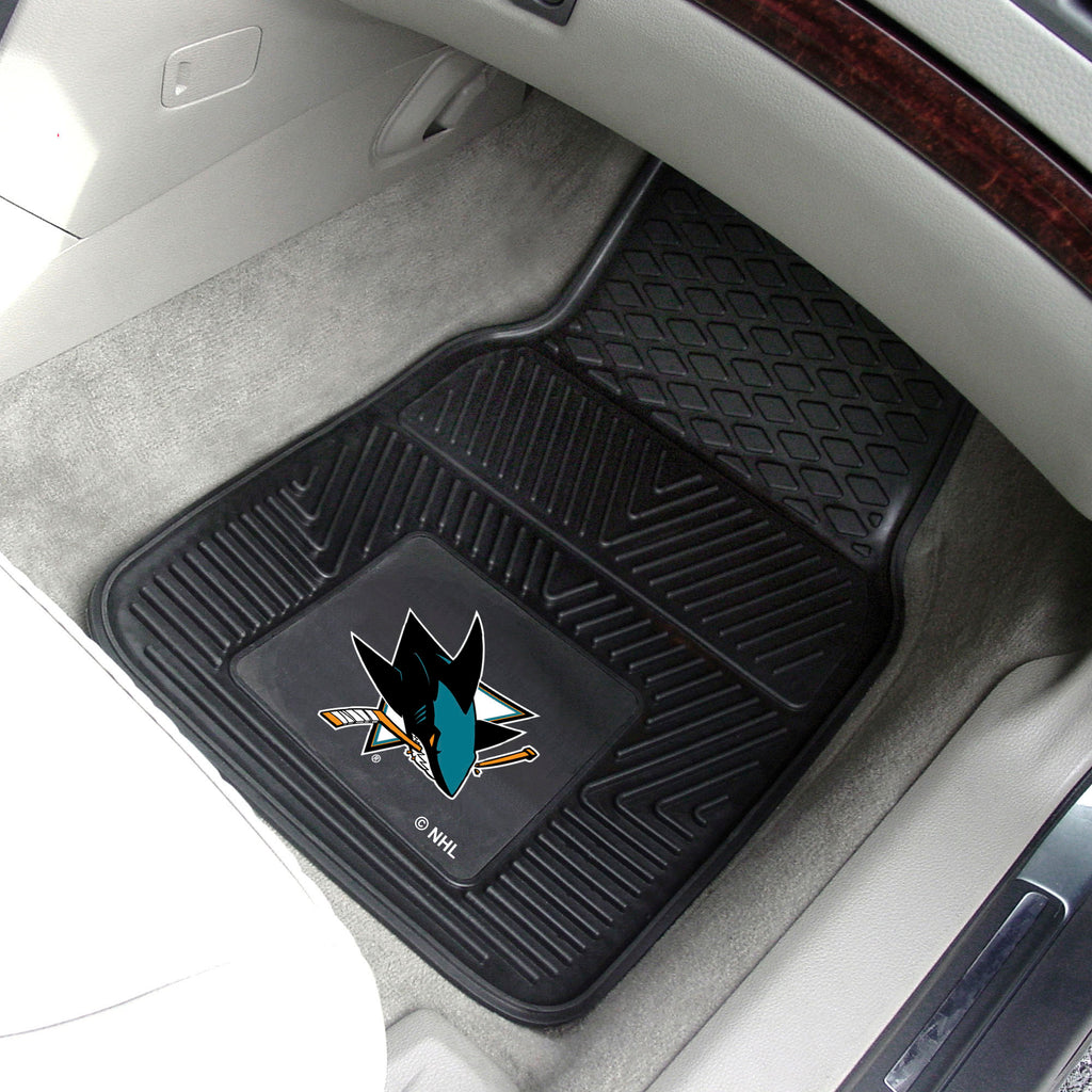 Fanmats - NHL - San Jose Sharks 2-pc Vinyl Car Mat Set 17''x27''