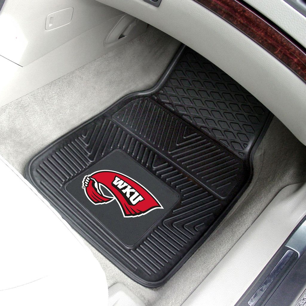 Fanmats - Western Kentucky University 2-pc Vinyl Car Mat Set 17''x27''