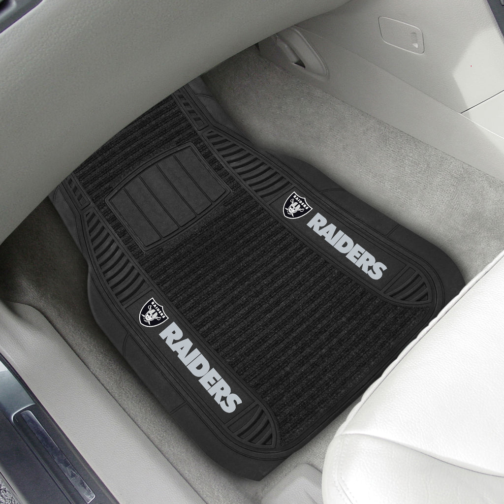 Fanmats - NFL - Oakland Raiders 2-pc Deluxe Car Mat Set 21''x27''