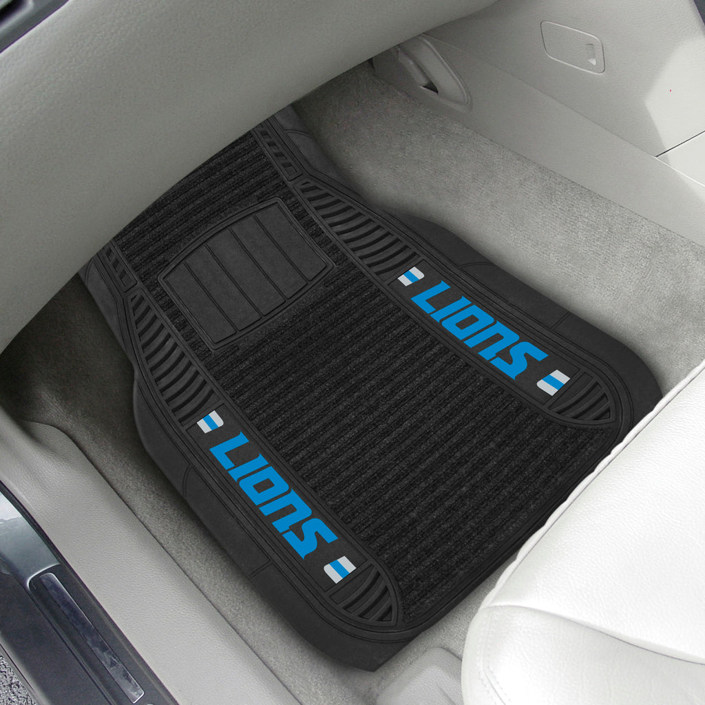 Fanmats - NFL - Detroit Lions 2-pc Deluxe Car Mat Set 21''x27''