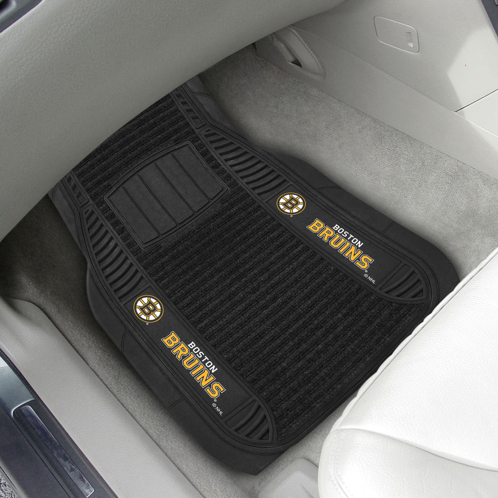 Fanmats - NHL - Boston Bruins 2-pc Deluxe Car Mat Set 21''x27''