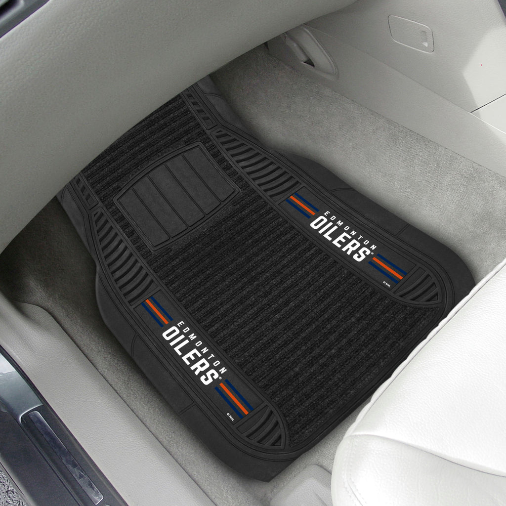 Fanmats - NHL - Edmonton Oilers 2-pc Deluxe Car Mat Set 21''x27''