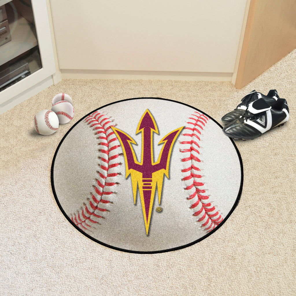 Fanmats - Arizona State University Baseball Mat 27'' diameter