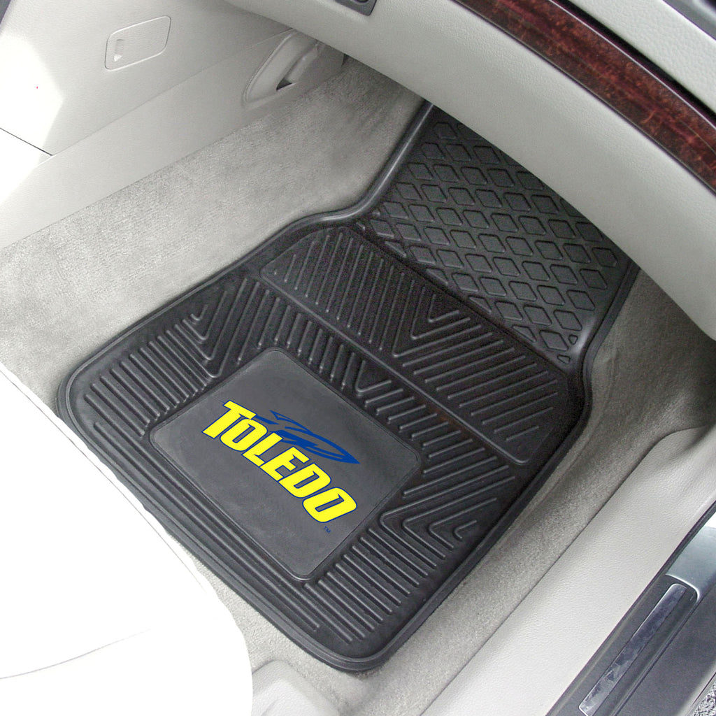 Fanmats - University of Toledo 2-pc Vinyl Car Mat Set 17''x27''