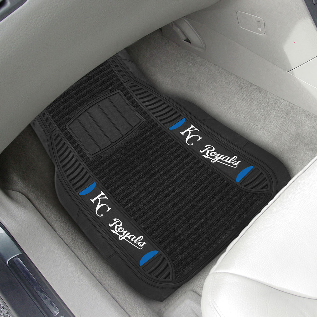 Fanmats - MLB - Kansas City Royals 2-pc Deluxe Car Mat Set 21''x27''