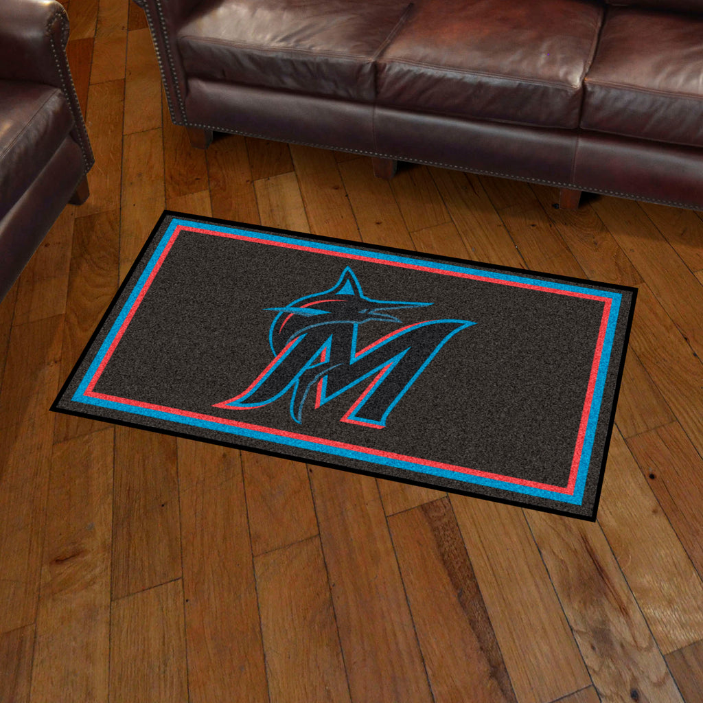 Fanmats - MLB - Miami Marlins 3x5 Rug 36''x 60''