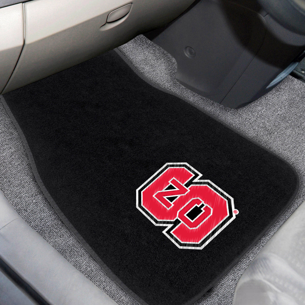 Fanmats - North Carolina State University 2-pc Embroidered Car Mat Set 17''x25.5''