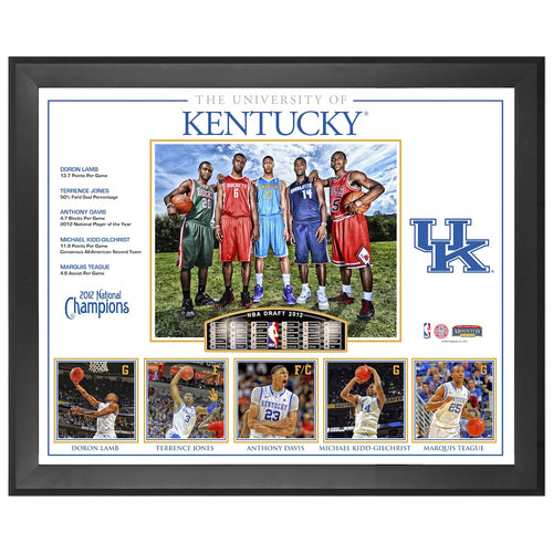 Kentucky Wildcats Framed 18'' x 22'' Big 5 2012 NBA Draft Class Collage