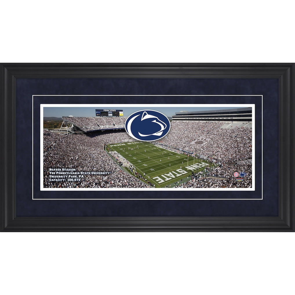 Penn State Nittany Lions Beaver Stadium Gameday Framed Panoramic