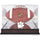 Clemson Tigers Mahogany Base Logo Football Case with Mirror Back
