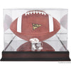 Kansas Jayhawks Mahogany Base Logo Football Case with Mirror Back