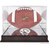 Missouri Tigers Mahogany Base Logo Football Display Case with Mirror Back