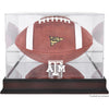 Texas A&M Aggies Mahogany Base Logo Football Display Case with Mirror Back
