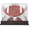 Texas Longhorns Mahogany Base Logo Football Display Case with Mirror Back