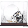 Notre Dame Fighting Irish Mahogany Logo Helmet Display Case with Mirrored Back