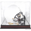 South Carolina Gamecocks Mahogany Base Team Logo Helmet Display Case with Mirrored Back