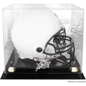 Navy Midshipmen Golden Classic Team Logo Helmet Display Case with Mirrored Back