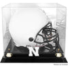 Nebraska Huskers Golden Classic Logo Helmet Display Case with Mirrored Back