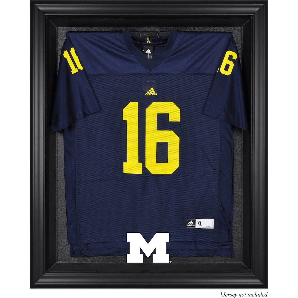 Michigan Wolverines Black Framed Logo Jersey Display Case