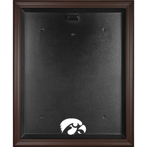 Iowa Hawkeyes Brown Framed Logo Jersey Display Case