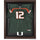 Miami Hurricanes Brown Framed Logo Jersey Display Case