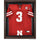 Nebraska Huskers Brown Framed Logo Jersey Display Case